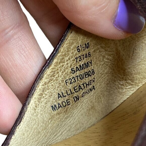 Frye Womens Shoes 6.5 Sammy 73745 Brown‎ Leather S - Picture 8 of 8